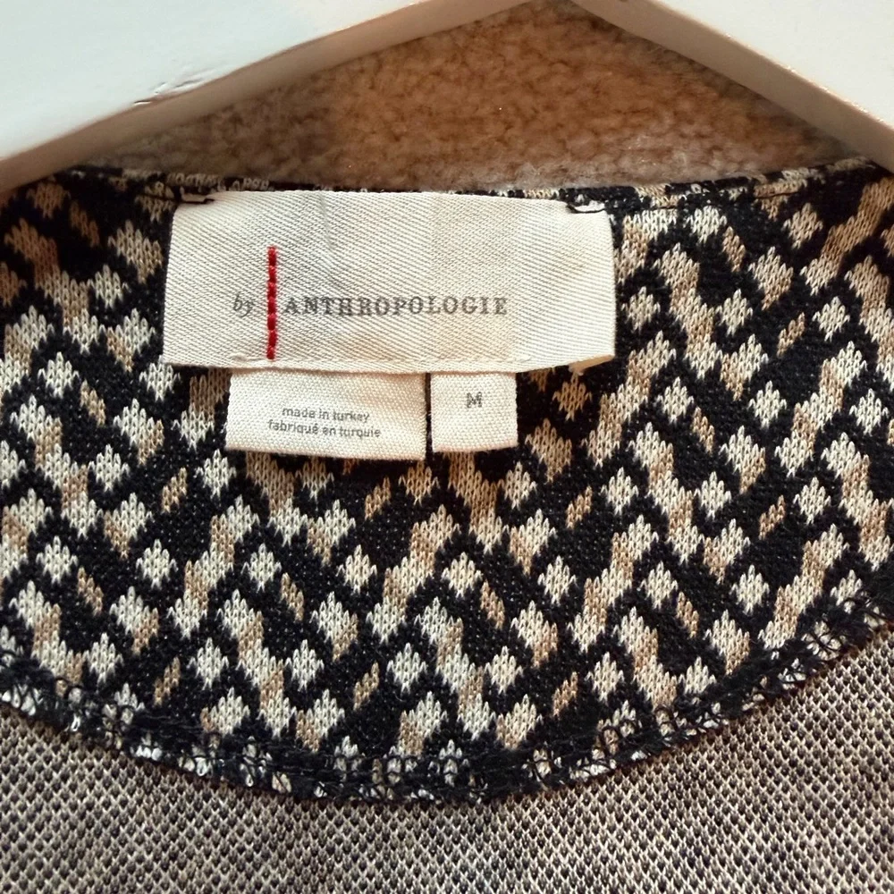 By Anthropologie Layered Jacquard Vest and Blouse size M - Picture 3 of 6